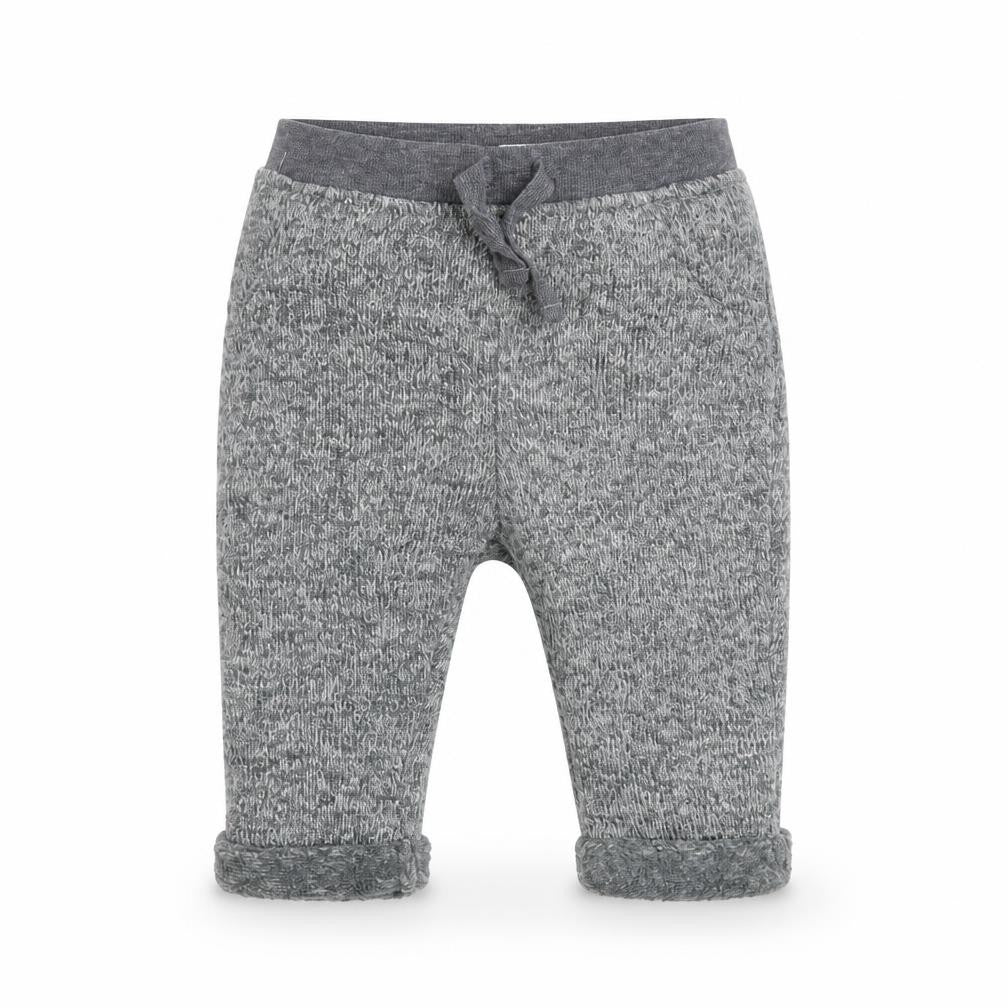 Front view of Next Baby Grey sweatpants, size 3-6, Months
