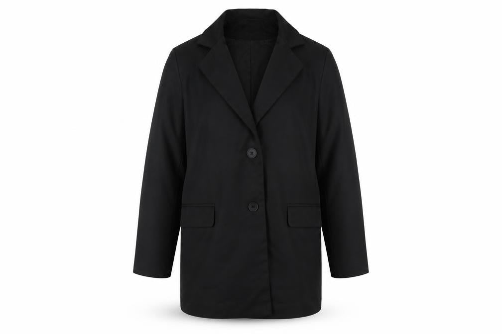 Front view of Missy Empirw women’s black jacket blazer, size UK 8