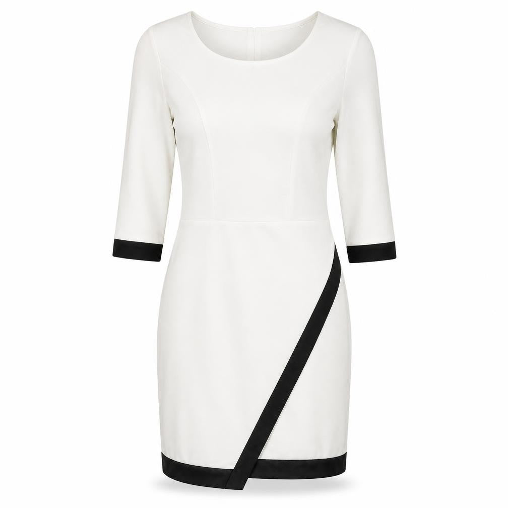 Front view of Shenyu women’s white bodycon, size S