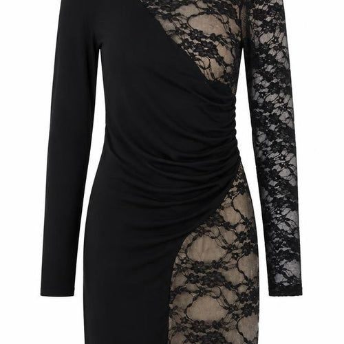 One Love Womens Black Floral  Bodycon  Size S