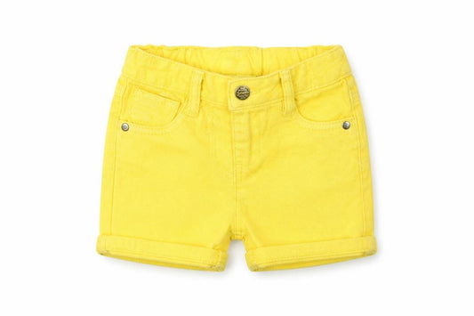 Front view of F&F girls’ yellow jeans, size 12-18, months