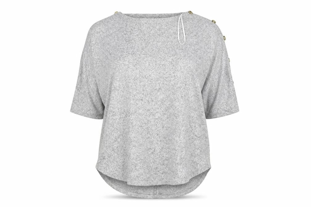 Front view of Kim & Cami women’s grey jumper, size XL