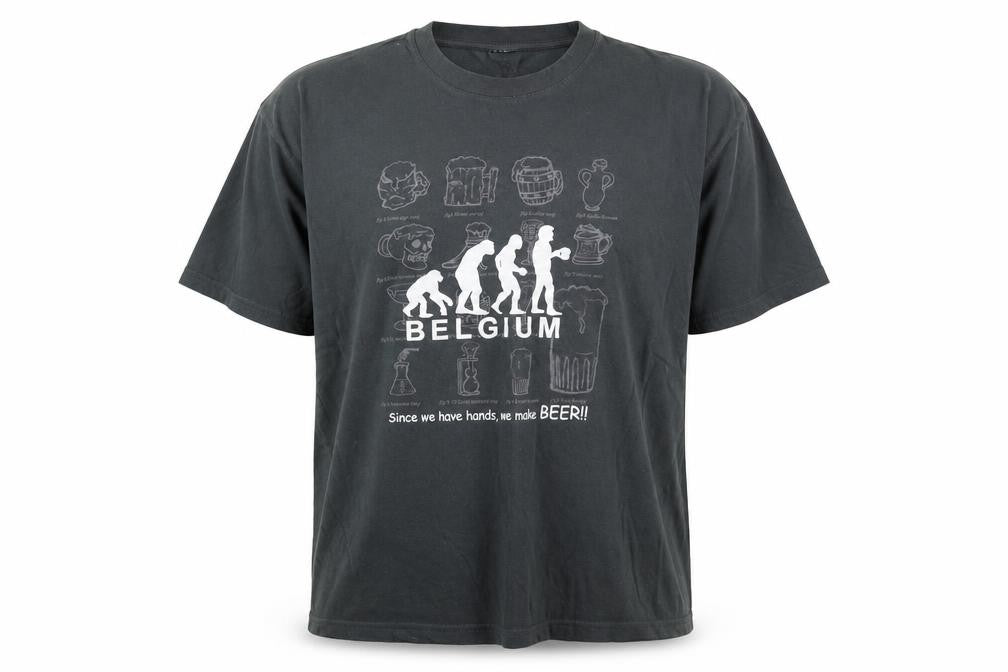 Front view of BC Collection men’s grey t-shirt, size S