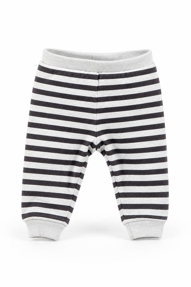 F&F Baby Grey Striped  Sweatpants Trousers Size 3-6 Months