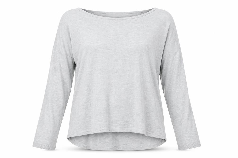 Front view of H&M women’s grey knit jumper, size L