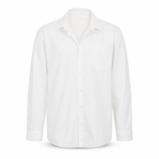 Front view of George boys’ white basic button-up, size 13-14, years