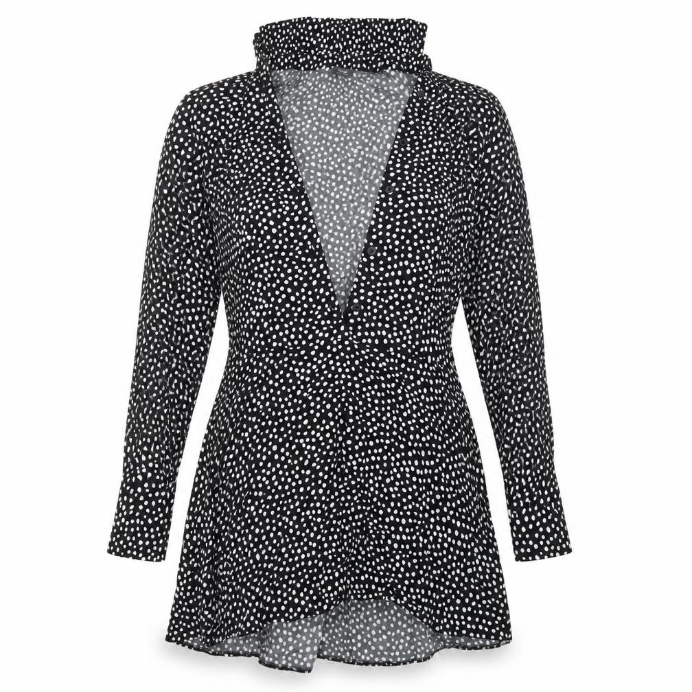 Primark Womens Black Polka Dot  T-Shirt Dress  Size 8