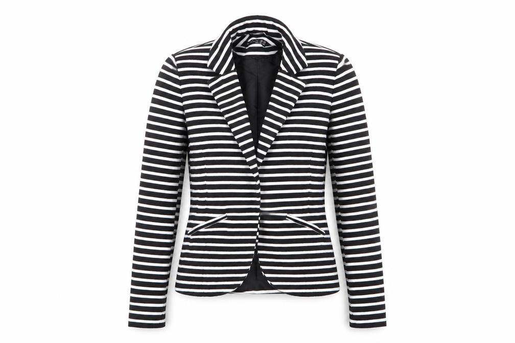 Front view of Primark women’s multicoloured spotted jacket blazer, size UK 8