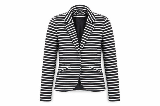 Front view of Primark women’s multicoloured spotted jacket blazer, size UK 8