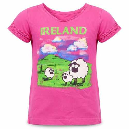 Traditional Craft Girls Pink   Basic T-Shirt Size 5-6 Years
