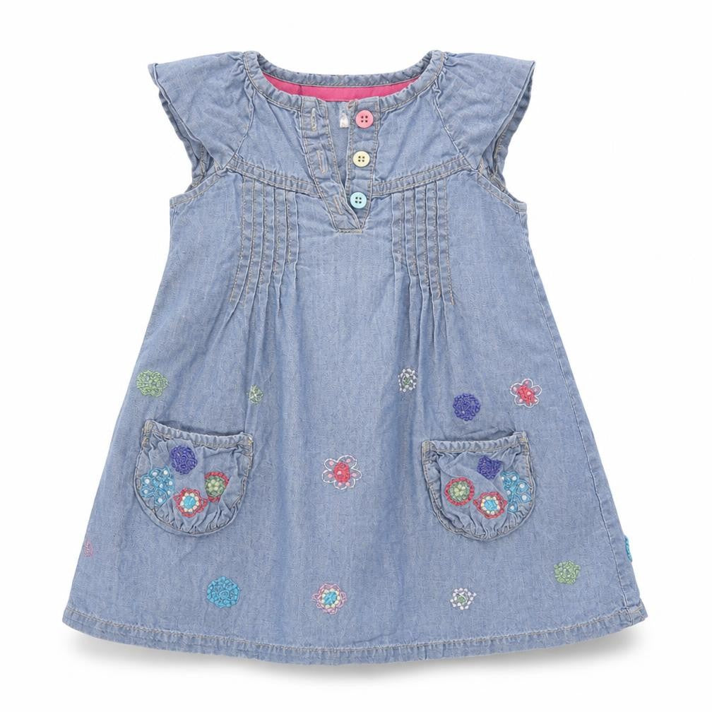 Debenhams Girls Blue   Fit & Flare  Size 2-3 Years