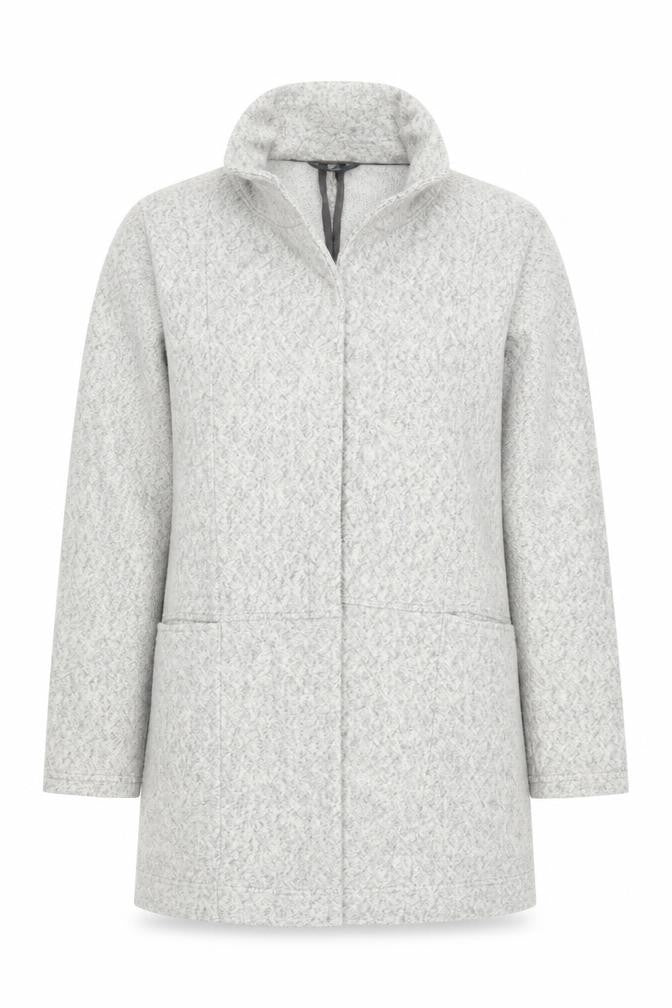 Front view of Next women’s grey jacket, size UK 8