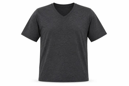 Front view of MTL men’s grey colourblock t-shirt, size XL