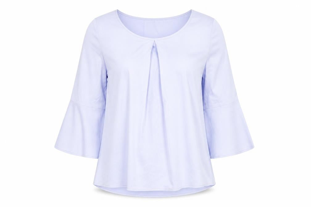 Misstruth Womens Purple Colourblock  Basic Blouse Size 8