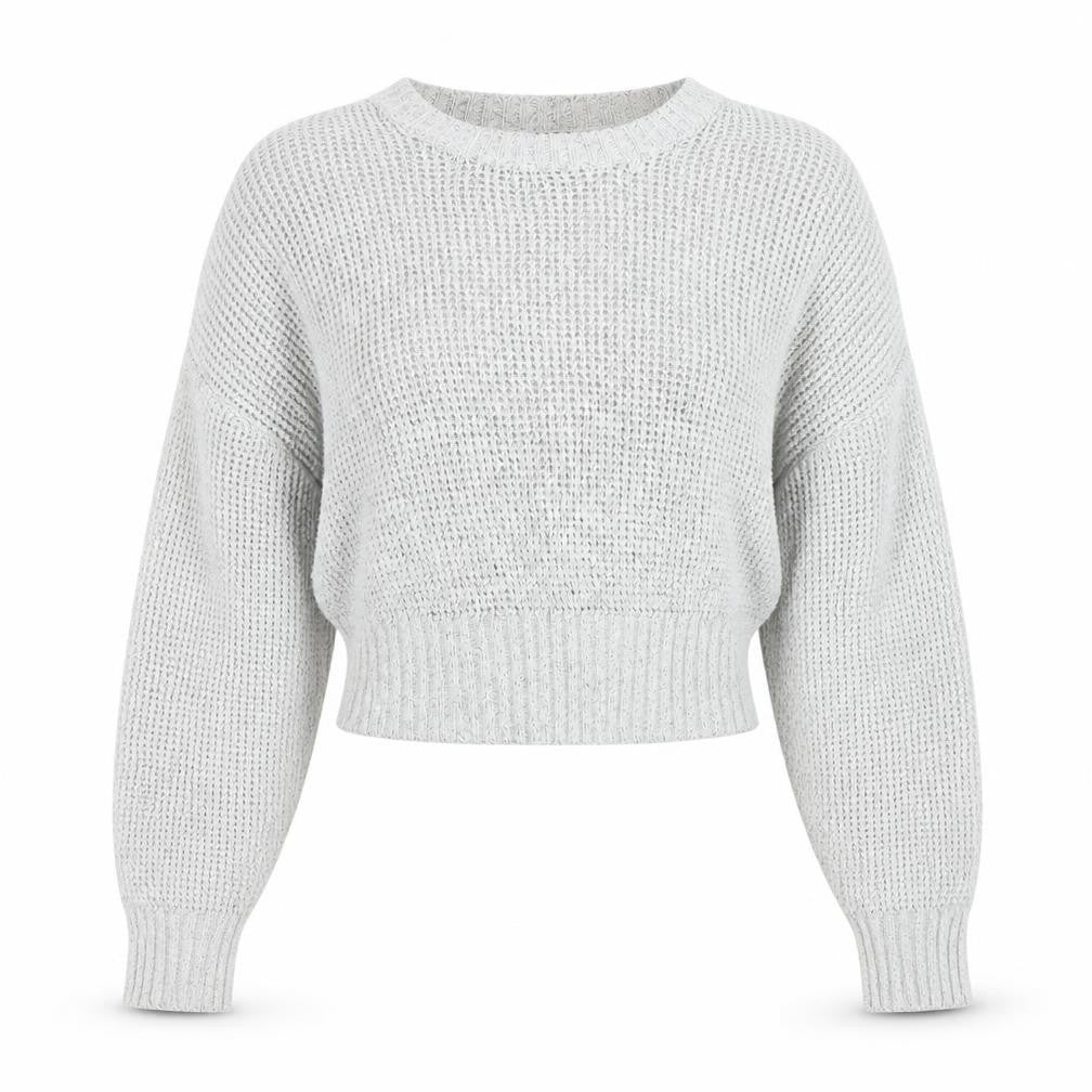 Front view of Topshop women’s grey jumper, size S