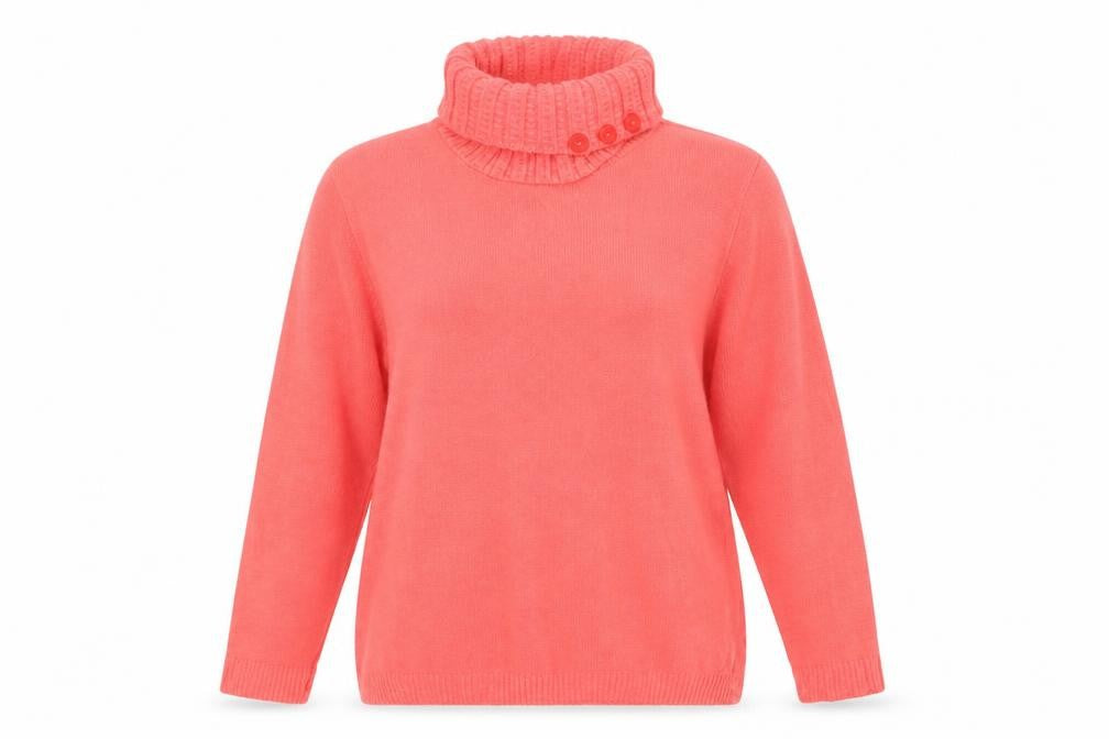 Front view of sarah hamilton women’s pink jumper, size M
