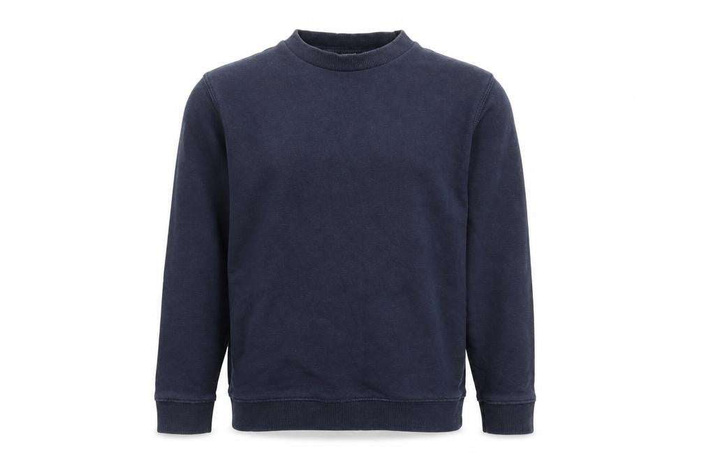 Front view of Tu boys’ blue pullover sweatshirt, size 5, years - school wear