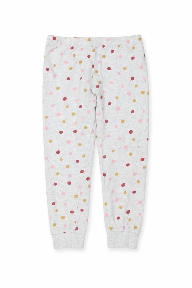 F&F Girls Grey Polka Dot   Pyjama Pants Size 7-8 Years