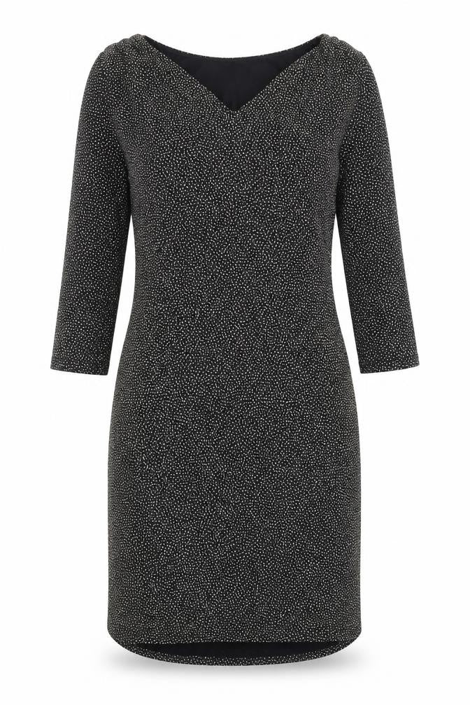 Front view of Wallis women’s black bodycon, size UK 12