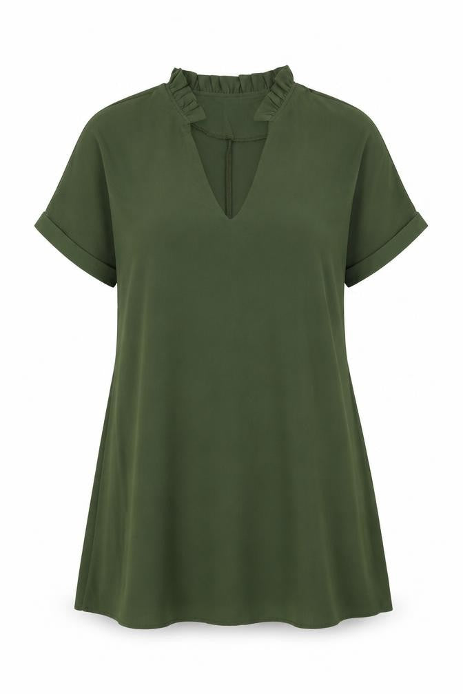 Front view of SHEIN women’s grey a-line, size S