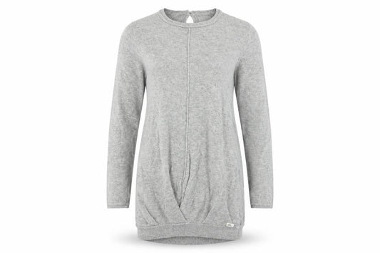 Front view of IKKS women’s grey bodycon, size UK 8