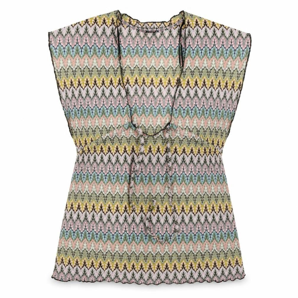 Front view of Atmosphere women’s pink basic blouse, size M