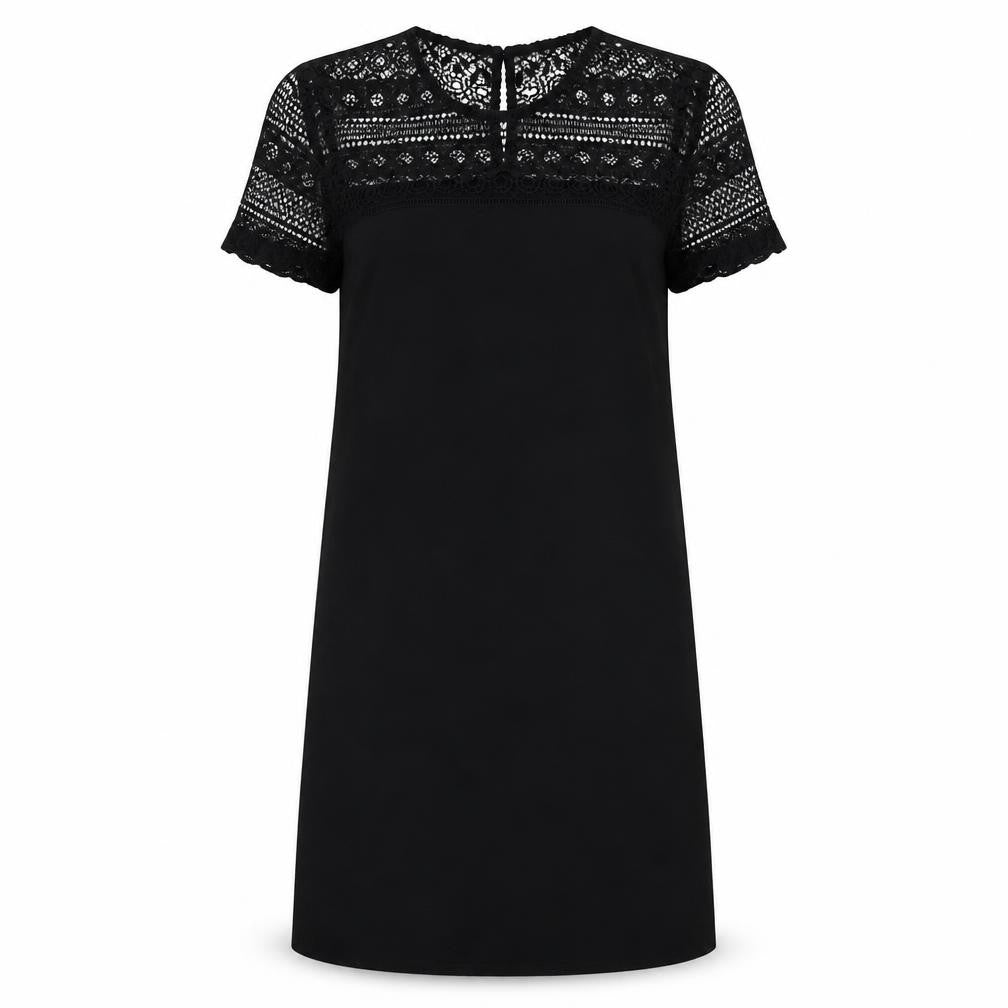 Front view of New Look women’s black a-line, size UK 10