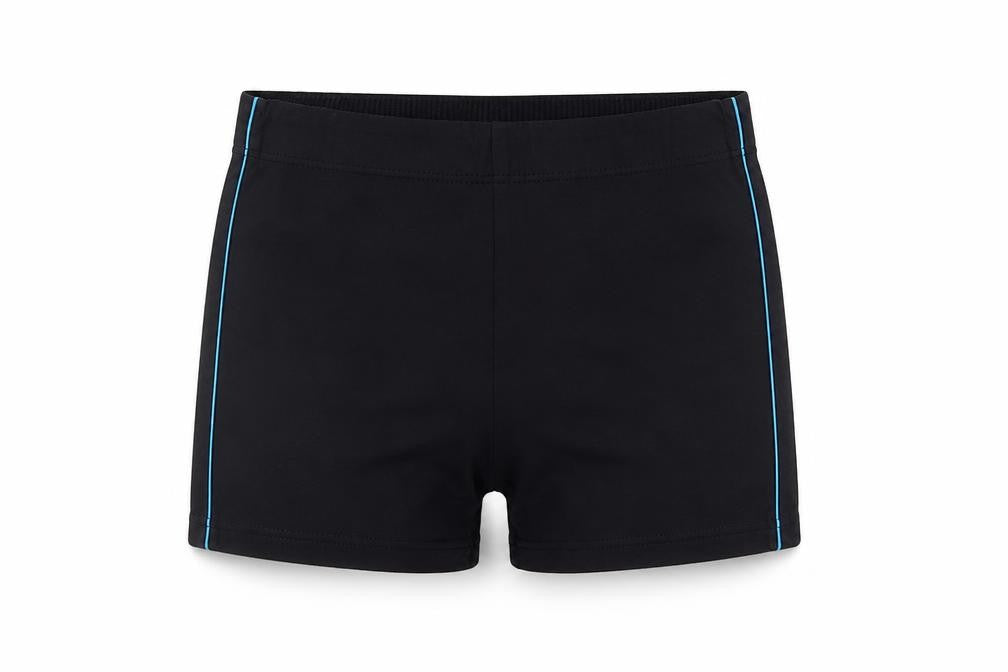 Front view of St Michael women’s black sweat shorts, size UK 12