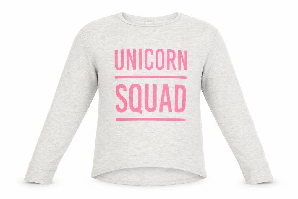 Front view of Matalan girls’ grey jumper, size 10, years