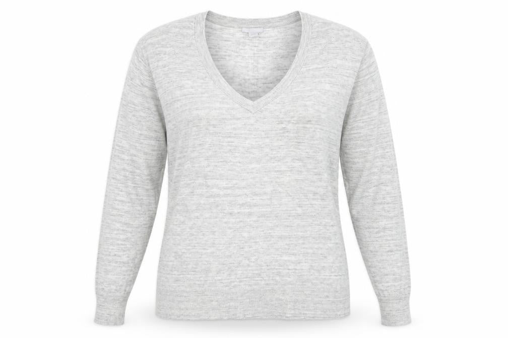 Front view of H&M women’s grey jumper, size L