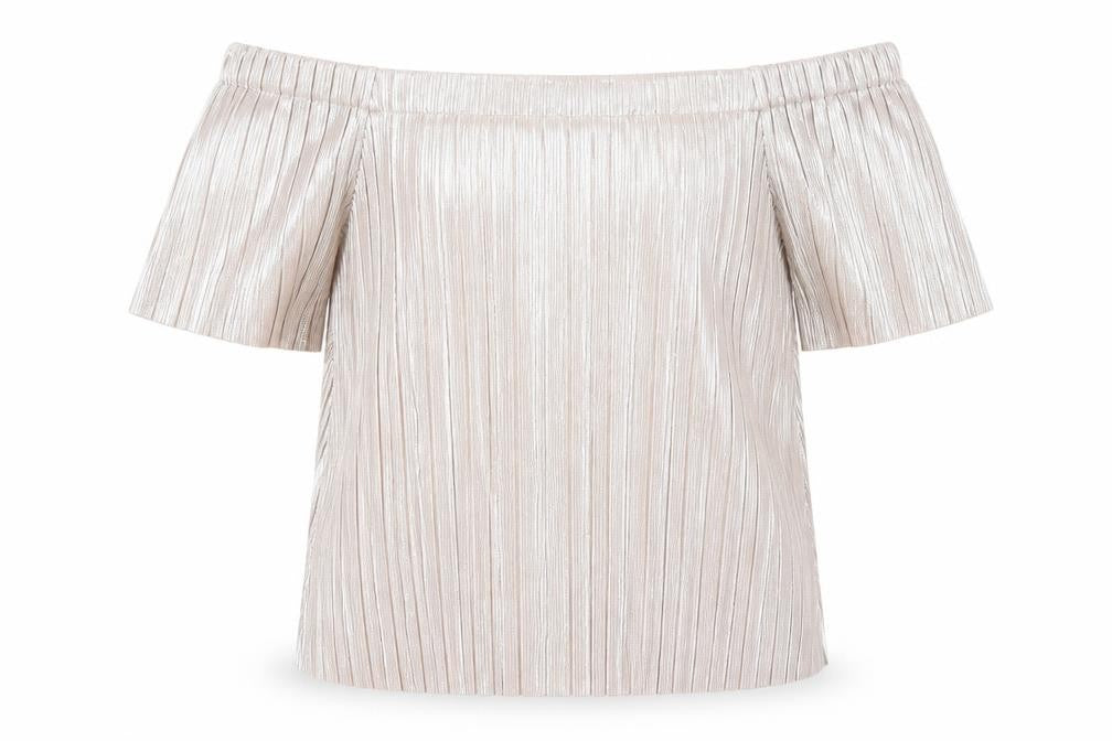 Front view of New Look women’s pink basic blouse, size UK 14