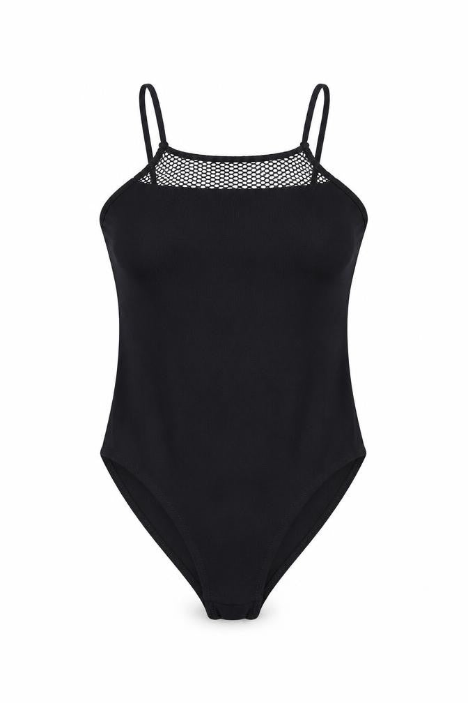 Front view of Primark women’s black bodysuit one-piece, size XS