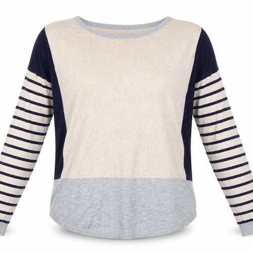 Oasis Womens Multicoloured Striped  Basic Blouse Size M
