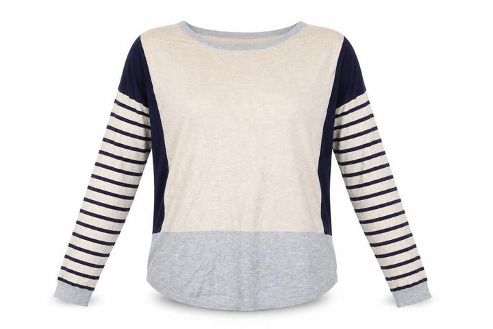 Oasis Womens Multicoloured Striped Basic Blouse Size M