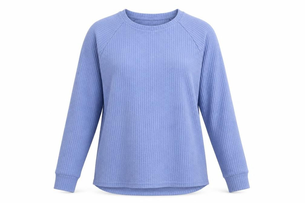 Front view of Primark women’s blue jumper, size XS