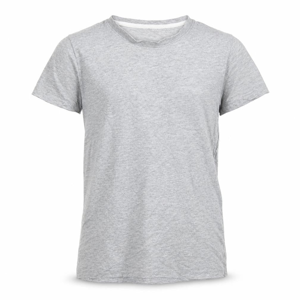 Front view of La Redoute boys’ grey basic t-shirt, size 12, years