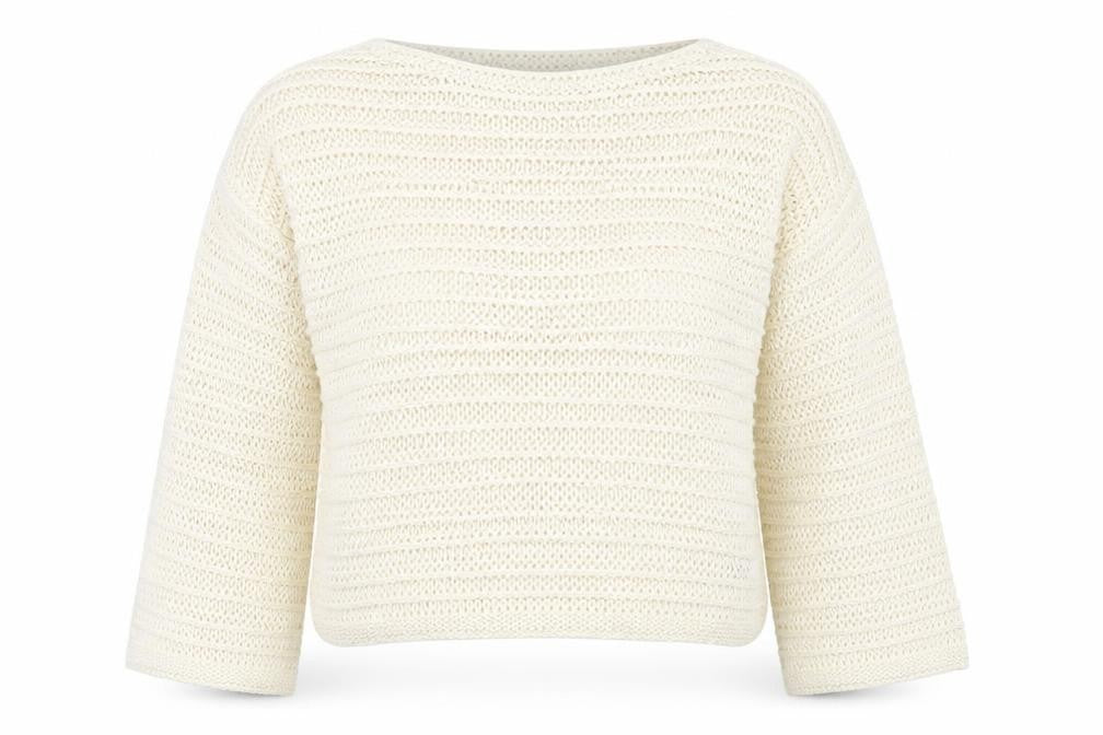 Front view of New Look women’s ivory jumper, size L