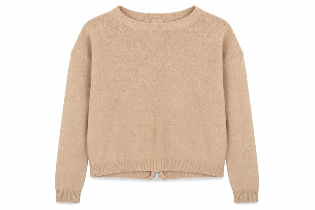 Front view of Brave Soul women’s brown jumper, size S