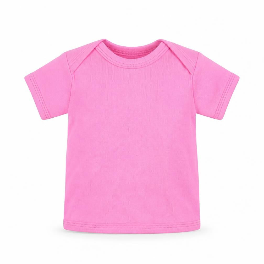 Front view of Cute & Cuddly Baby Pink Basic T-Shirt, size 12-18, Months