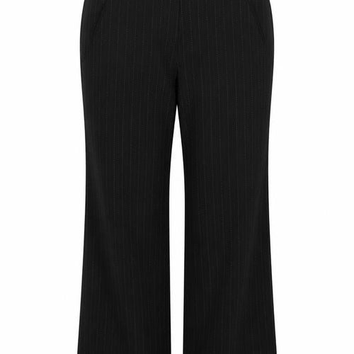 Evie Womens Black Striped  Trousers  Size 12 L31 in