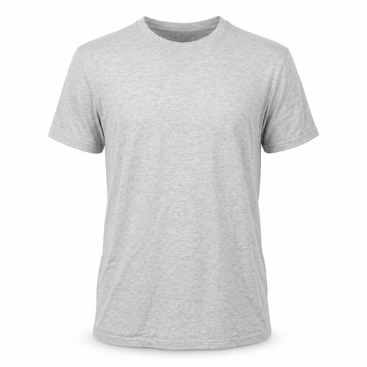 Front view of Preworn men’s grey t-shirt, size S