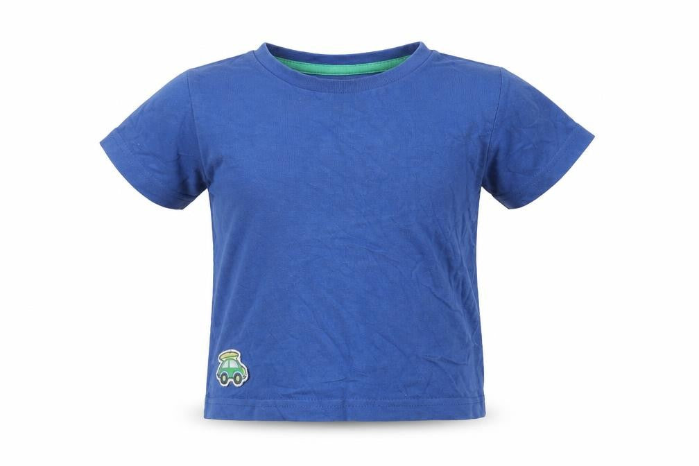 Front view of Tu Baby Blue Basic T-Shirt, size 12-18, Months