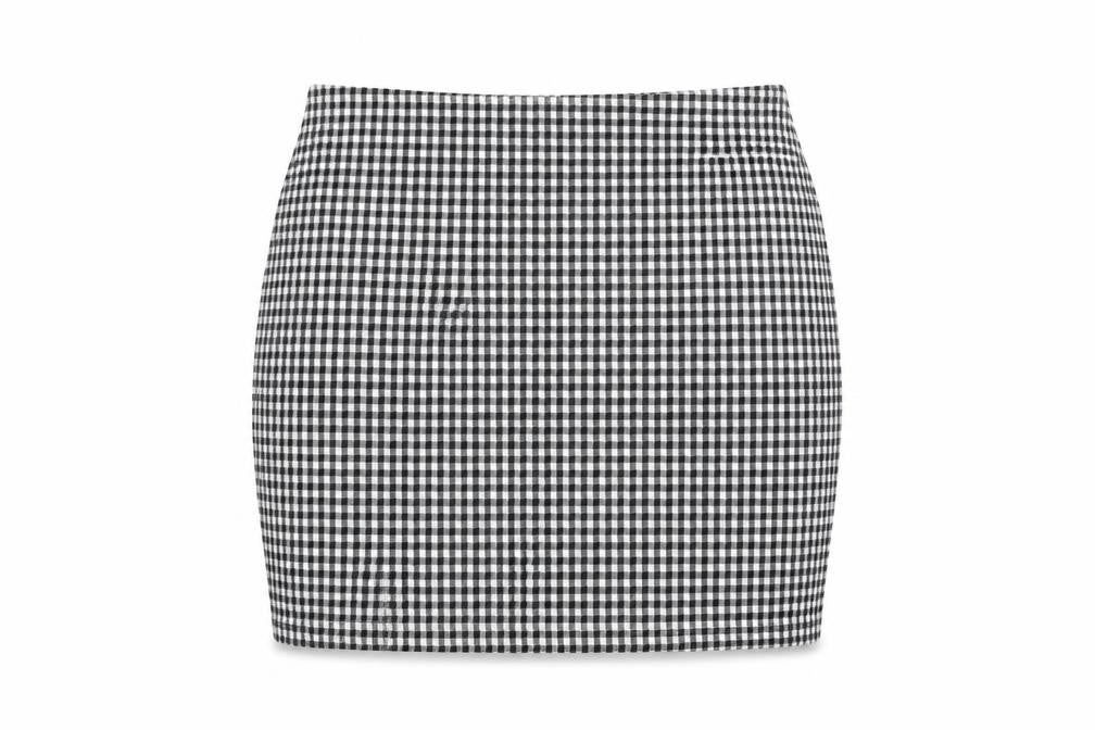 Front view of Atmosphere women’s white mini skirt, size UK 10
