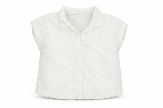 Front view of Next Baby White Basic Button-Up, size 12-18, Months