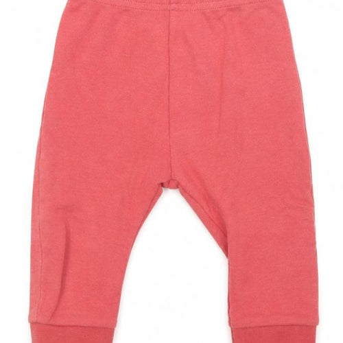 Nutmeg Girls Pink   Sweatpants Trousers Size 3-6 Months