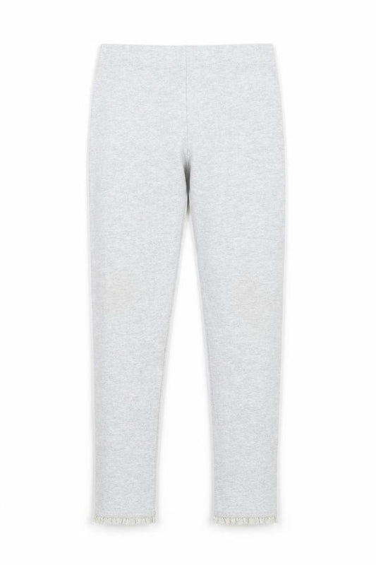 Front view of Marks & Spencer girls’ grey carrot trousers, size 6-7, years