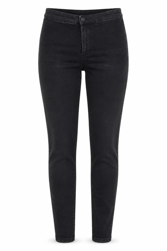 Denim Co. Womens Black  Denim Straight Jeans Size 10 L29 in