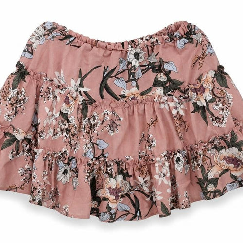 Preworn Womens Pink Floral  Pleated Set Size 26 in