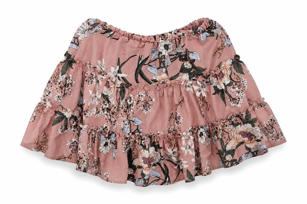 Preworn Womens Pink Floral  Pleated Set Size 26 in