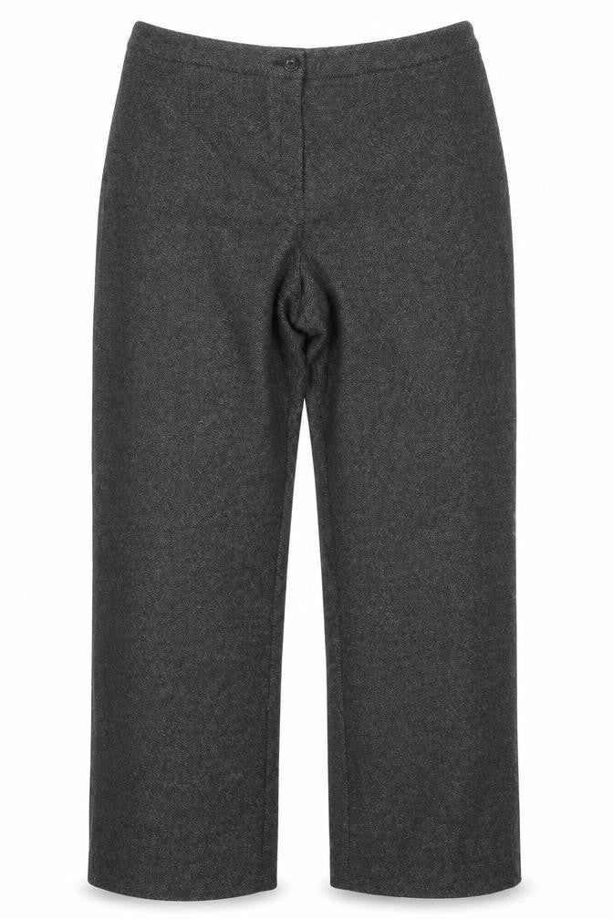 Preworn Womens Grey Herringbone  Dress Pants Trousers Size 34 in L28 in